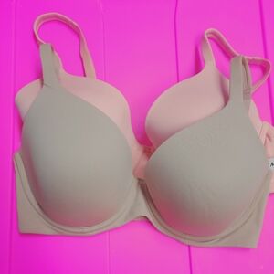 Soma Pink and Tan Bra